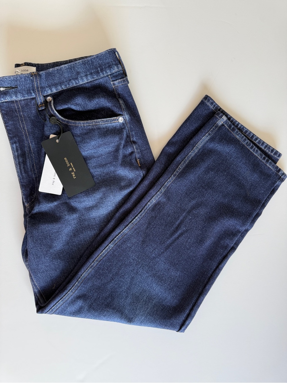 rag & bone Miramar Straight-Leg Jeans in Deep Indigo